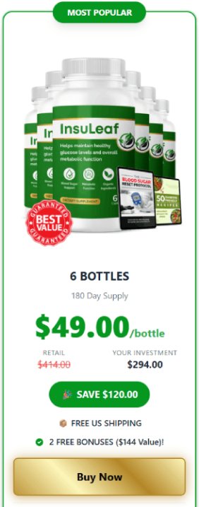 insuleaf-6-bottle-package-with-free-bonuses
