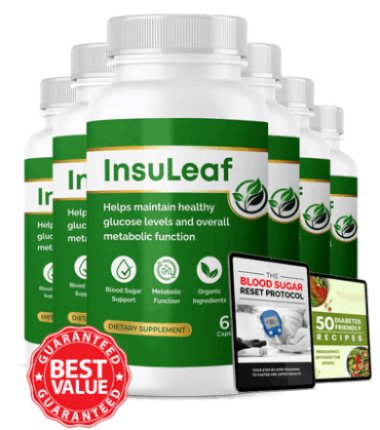 InsuLeaf official product image featured in order now section of sale page